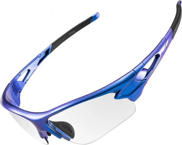 Actual product image Rockbros 10069 photochromic UV400 cycling glasses - blue (Blue)