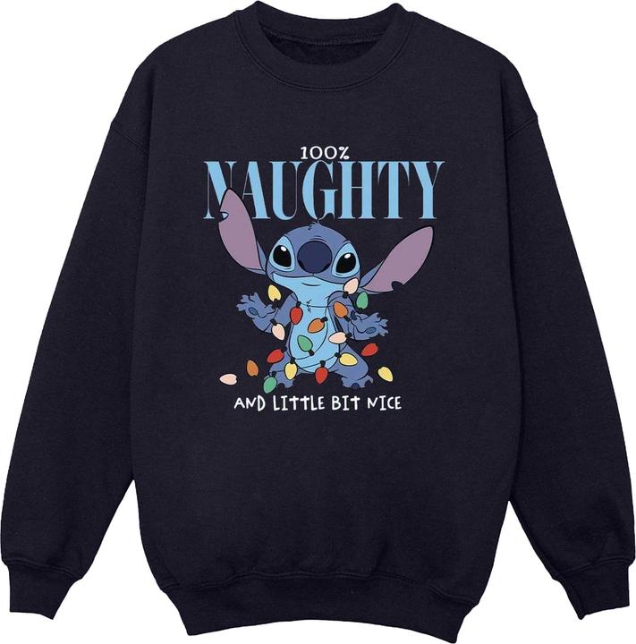 Actual product image Disney Womens/Ladies Lilo & Stitch Naughty & Nice Sweatshirt (5XL)