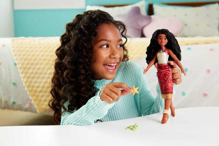 Produktbild Disney Princess Spielzeuge aus Disney Vaiana 2, schwimmende Tautai Vaiana-Modepuppe mit 2 Zubehörteilen und Oberteil