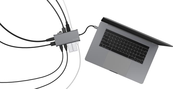 Actual product image Icy Box IB-DK4050-CPD (USB-C, 12 Ports)