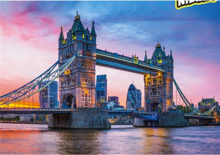 Actual product image Clementoni Puzzle Tower Bridge Sunset (1500 pieces)