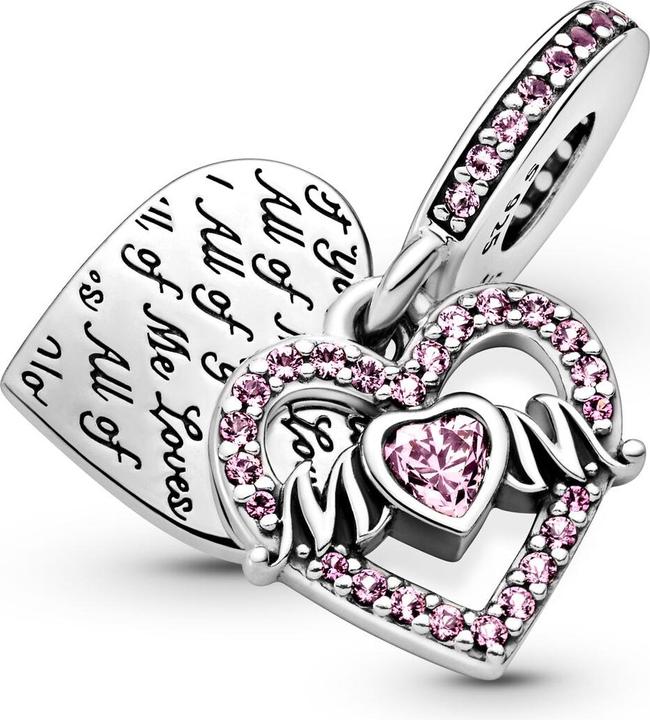 Image du produit Pandora Heart & Mum Charm (Argent sterling)