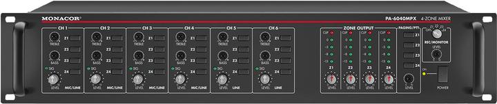 Monacor PA-6040MPX 4-zone ELA preamplifier