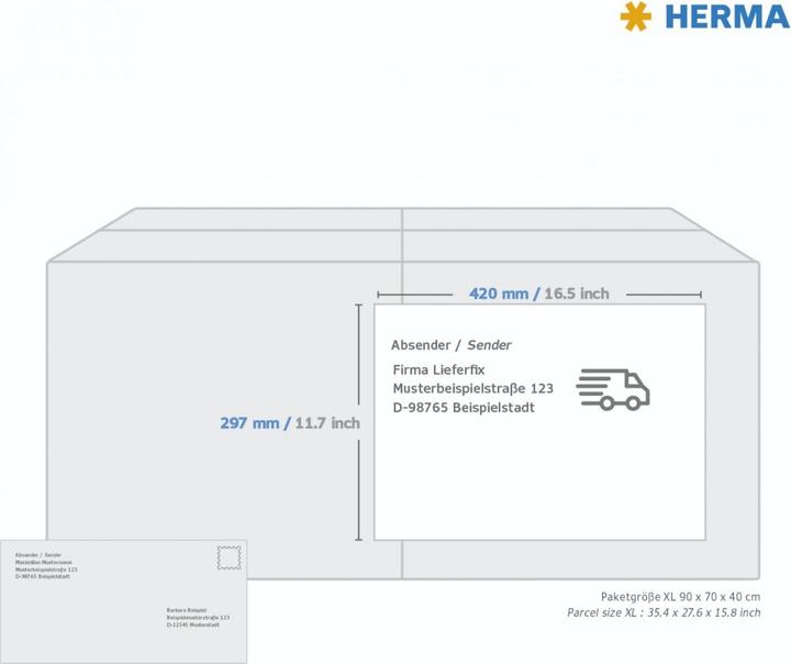 Produktbild HERMA Universal Etiketten A3