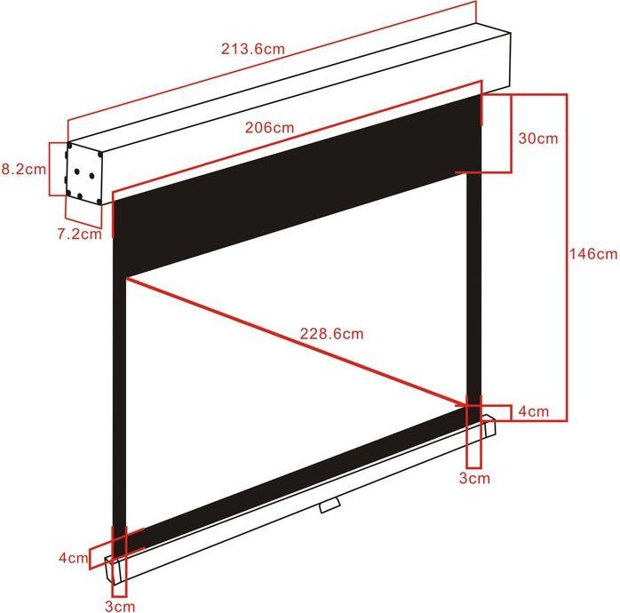 Immagine prodotto Multibrackets Manuale (90", 16:9)