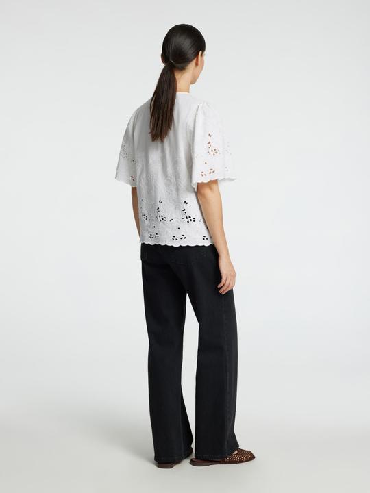 Produktbild Selected Femme Slfdahlia Ss Broderi Shirt Noos (42)