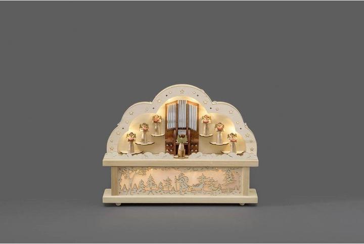 Immagine prodotto Konstsmide Angelo candeliere di legno bianco caldo L