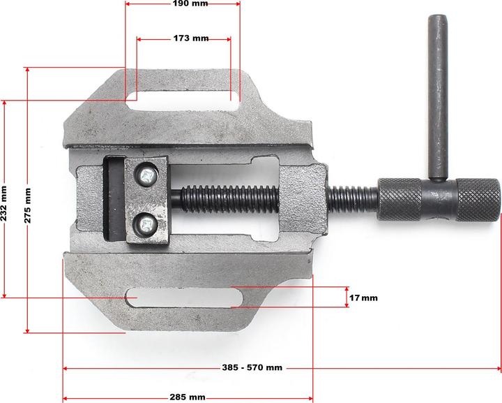 Actual product image Wiltec Machine Vice 200mm Uniaxial Workshop Workbench Bench Vice Milling Vice (200 mm)