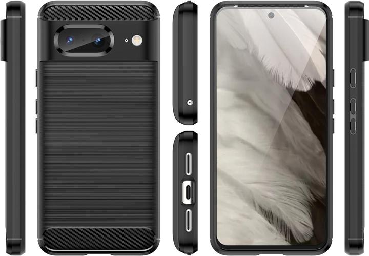 Immagine prodotto Screenguard Google Pixel 8 Cover Carbon Brushed Soft TPU (Google Pixel 8)