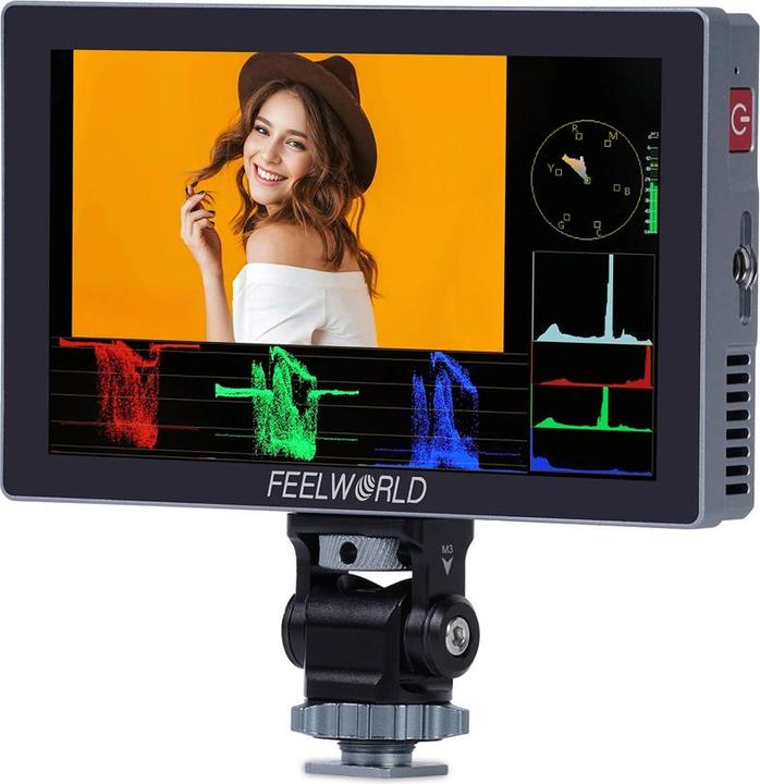 Immagine prodotto Feelworld P6X Monitor da campo per fotocamera DSLR da 5,5 pollici in alluminio Touch Screen 4K HDMI (5.50", 4K)
