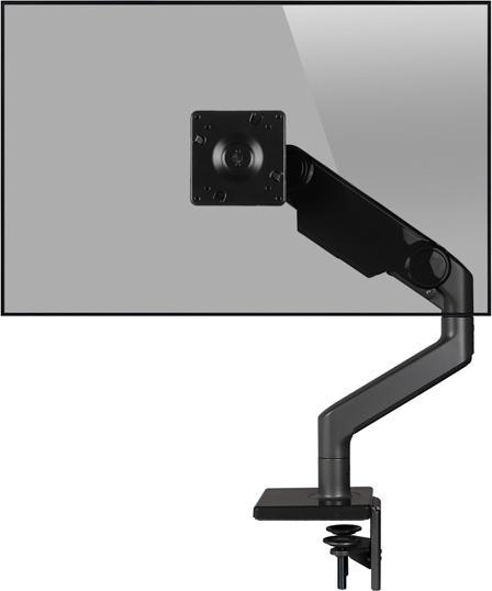 Produktbild Humanscale M8.1 Monitor Tischhalterung Klemme, schräg, schwarz (M81CMBBTB) (Tisch)