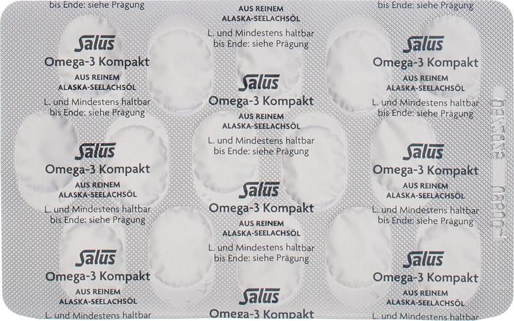 Nährwerte und Zutaten Salus Omega-3 Kompakt Seelachsöl Kaps (30 Stück, Kapseln, 48 g)