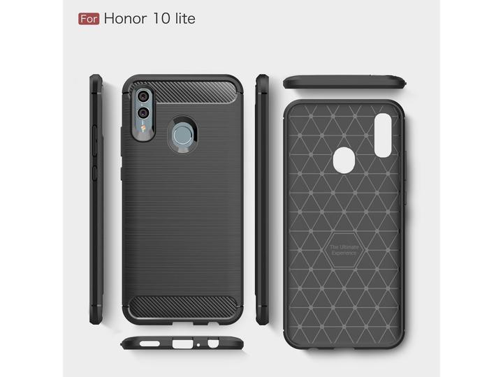 Produktbild Screenguard Honor 10 Lite Hülle Carbon Brushed Soft TPU (Honor 10 Lite)