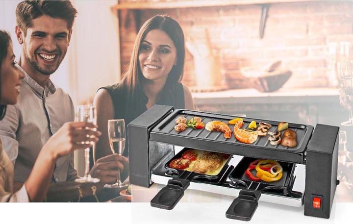 Image du produit Nedis Gourmet/Raclette Grill 2 Persons Spatula Non stick coating Rectangle