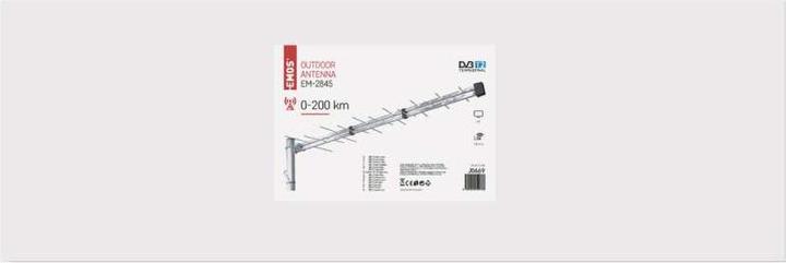 Actual product image Emos Outdoor antenna EM-2845, PROFI, 0-200 km, DVB-T2, LTE/4G filter (DVB-T / -T2)