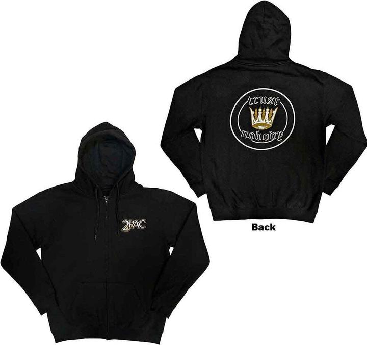Actual product image Tupac Crown Seal (Zipper-Hoodie) (M)
