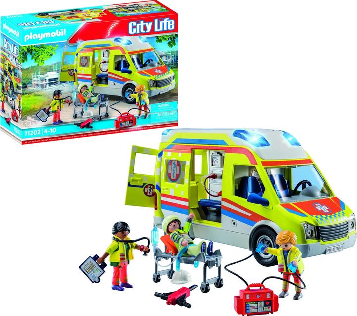 Actual product image Playmobil 71202 Ambulance with light and sound (71202, Playmobil City Life)