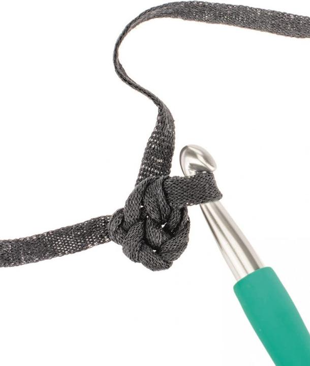 Actual product image Glorex Wool macramé bands 250 g, black (125 m)