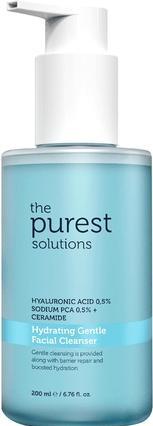 The Purest Solutions Hyaluronic Acid Sodium PCA Ceramide Hydrating Gentle Facial Cleanser 200ml (Gel, 200 ml)