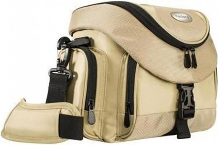 Image du produit mantona Sac photo Premium sable/noir (Sac à bandoulière pour appareil photo, Kamera Bereitschaftstasche, 11.62 l)