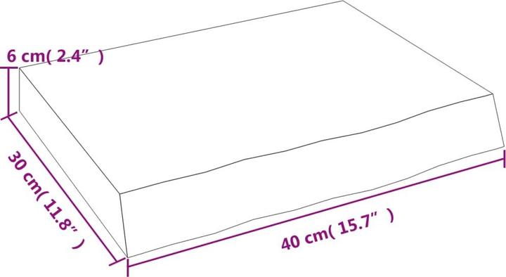 Actual product image VidaXL Emerald (40 x 6 x 30 cm)