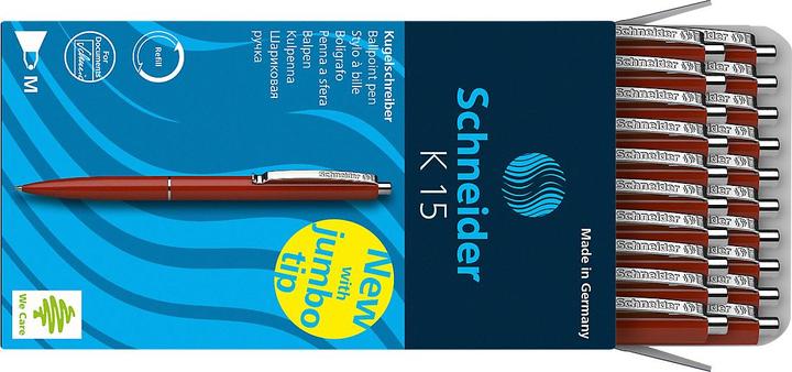 Actual product image Schneider Kugelschreiber K15 Rot, 20 Stück (Red, 20 x)