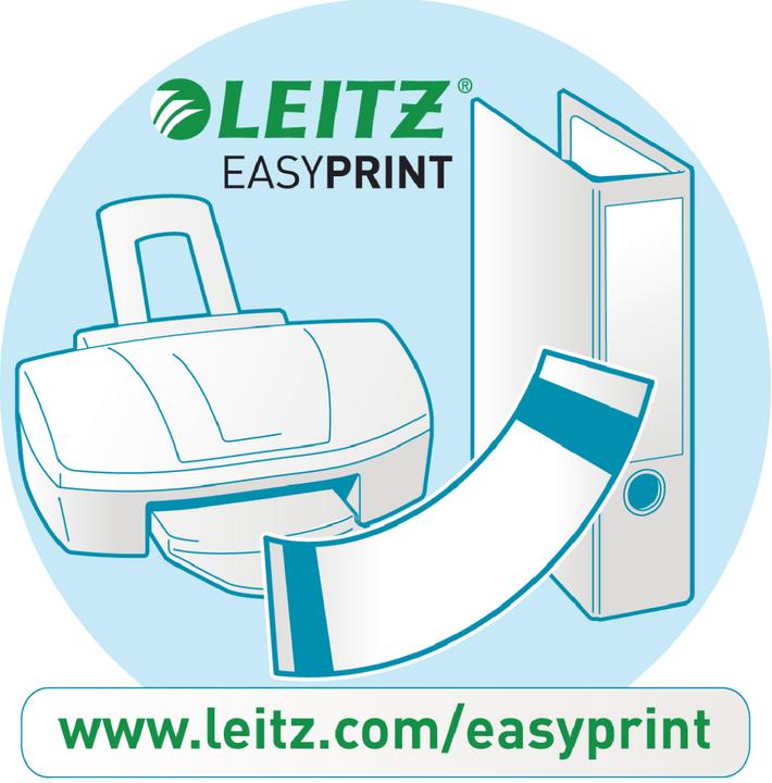 Actual product image Leitz Folder spine label, 39 x 285 mm, long, narrow, green suitable for standard and hard cardboard