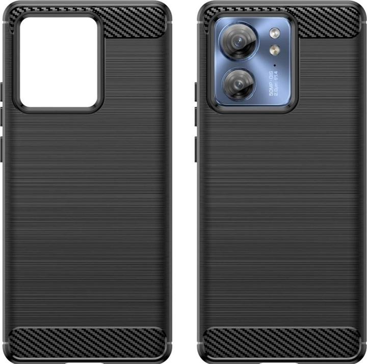 Actual product image Screenguard Motorola Edge 40 Cover Carbon Brushed Soft TPU (Motorola Edge 40)