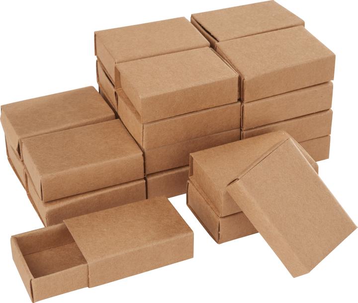 Produktbild VBS Streichholzschachteln "Kraftpapier", 5 cm, 24 Stück (Geschenkbox, 24 x)