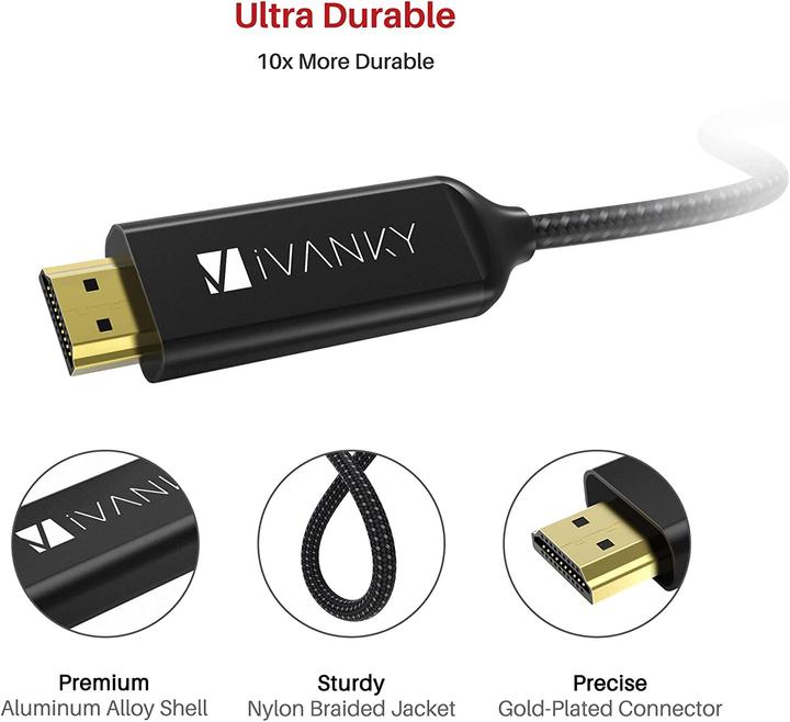 Actual product image Ivanky USB Typ C — HDMI (Typ A) (2 m, USB Type C, HDMI)