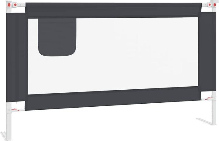 VidaXL Höhenverstellbares Bettschutzgitter 140x25cm (140 cm)