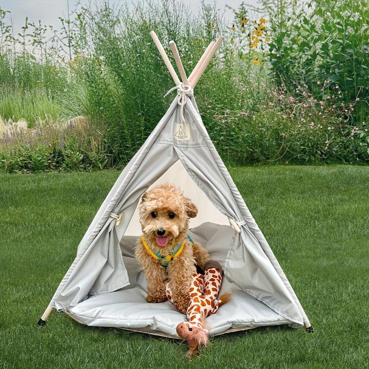 Actual product image Alopini Waterproof teepee tent for pets - Modern design, detachable and warm for small to large pets (Dog)