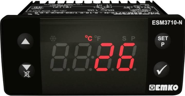 Actual product image Emko Temperature Controller ESM 3710 N Pt100 50 to 400 °C Relay 16 A (L x W H) 71 76 34.5 mm