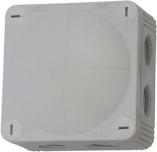 Image du produit Larsen Wiskas forgr.dåse grå metrisk - Combi 308, 85x85x50mm, f/8stk M20 forskruninger, IP66/IP67