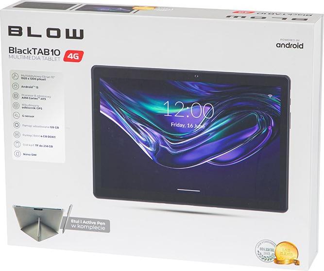 Actual product image Blow Tablet BlackTAB10 4/128GB 4G LTE Octa-core (4G, 10.10", 128 GB, Black/Silver)