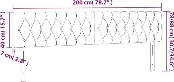 Image du produit VidaXL Fran (200 x 7 x 88 cm)