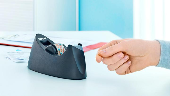 Image du produit tesa Dérouleur de table EASY CUT CURVE, antidérapant, 8 rouleaux de tesafilm inclus
