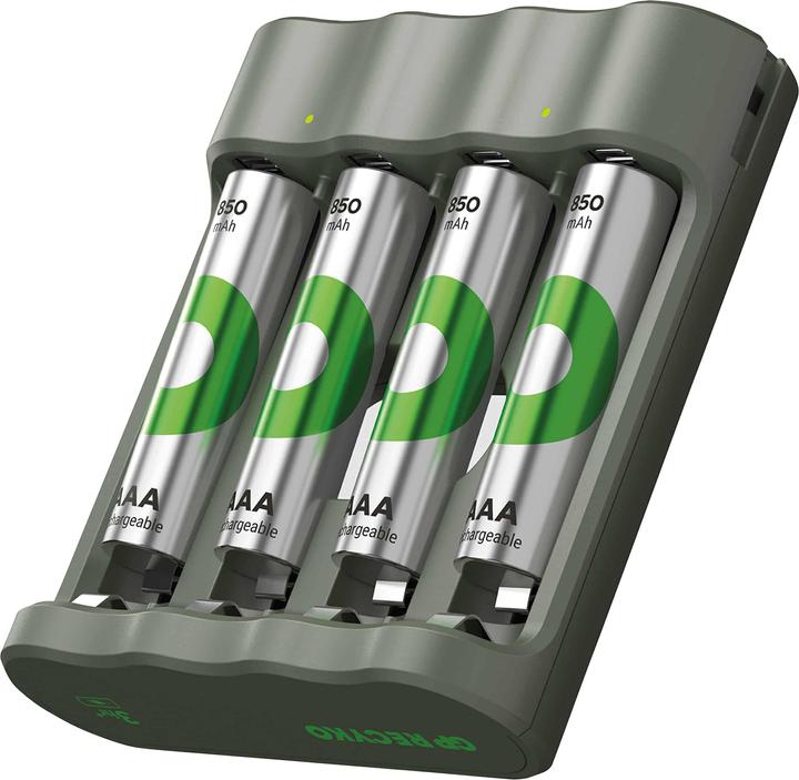 Immagine prodotto GP Batteries Ricaricatore di batterie (1 pz., AAA, AA, 850 mAh, Batteria + Caricabatterie)