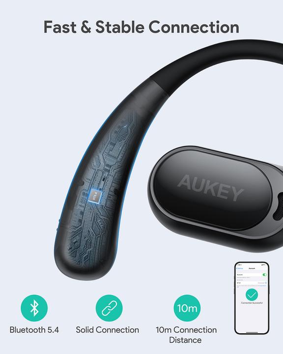 Produktbild Aukey SPORTS FIT OPEN-EAR - Earbuds (35 h, Kabellos)