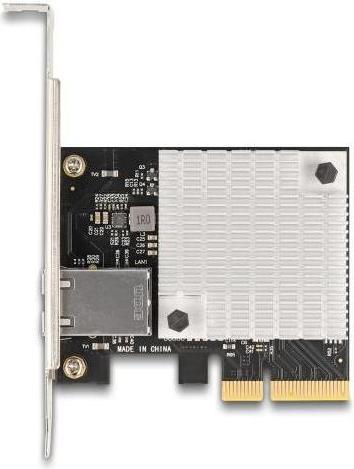 Actual product image Delock 90758 - PCI Express x4 network card 10 Gigabit LAN 1 x RJ45 AQC107S (PCI-E x4)