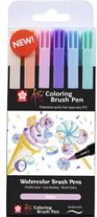 Actual product image Sakura Koi Coloring Brush Pen set Sweets | 6 colours (6 colours, 6 x)