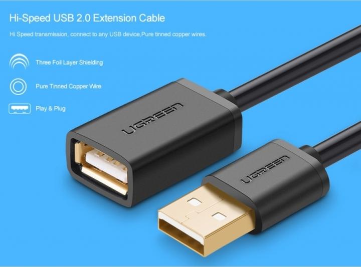 Image du produit Ugreen USB A – USB A (3 m, USB 2.0)