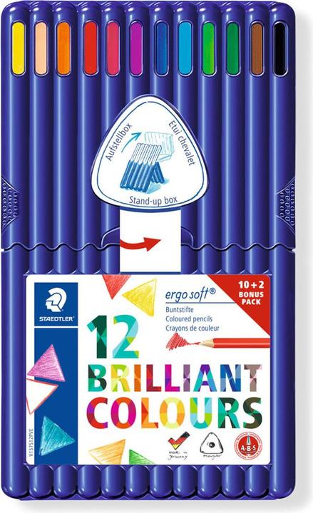 Actual product image Staedtler Colored pencil ergosoft 12ST (12 colours, 12 x)