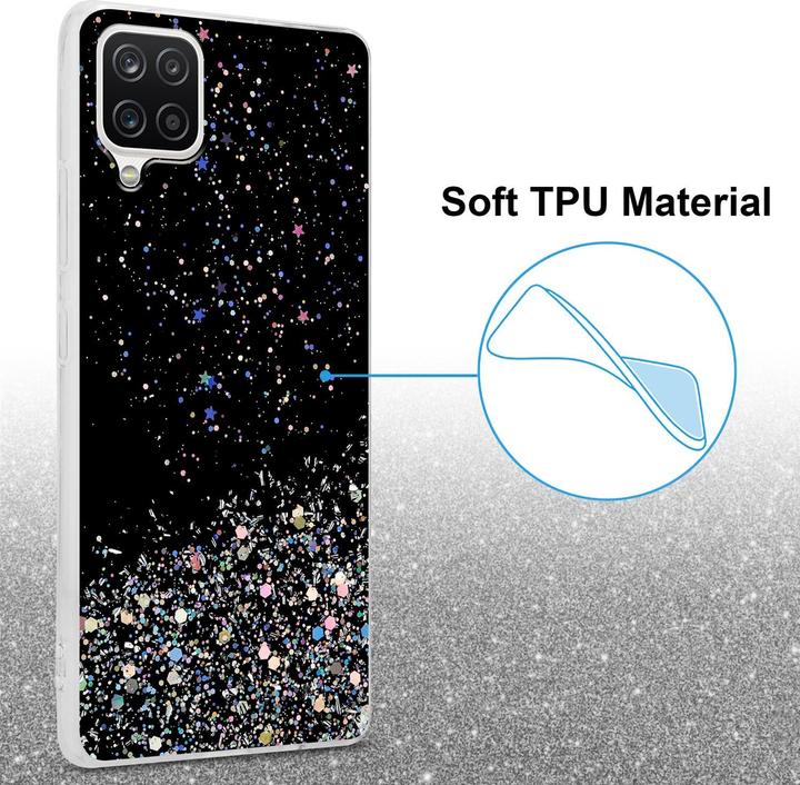 Produktbild Cadorabo TPU Cover funkelnder Glitter (Samsung Galaxy A12, Samsung Galaxy M12)