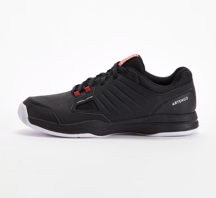 Artengo Herren Tennisschuhe Sandplatz - TS 500 schwarz/rot
