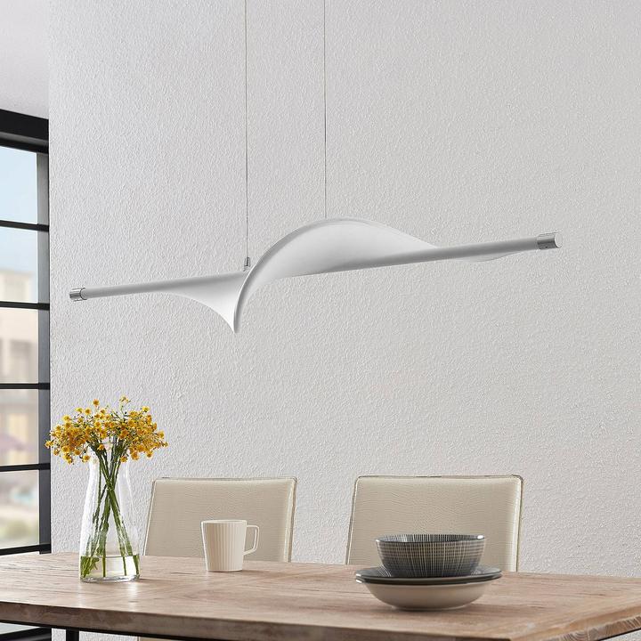 Immagine prodotto Lucande Lampada a sospensione Edano Bianco/Cromo (1360 lm)