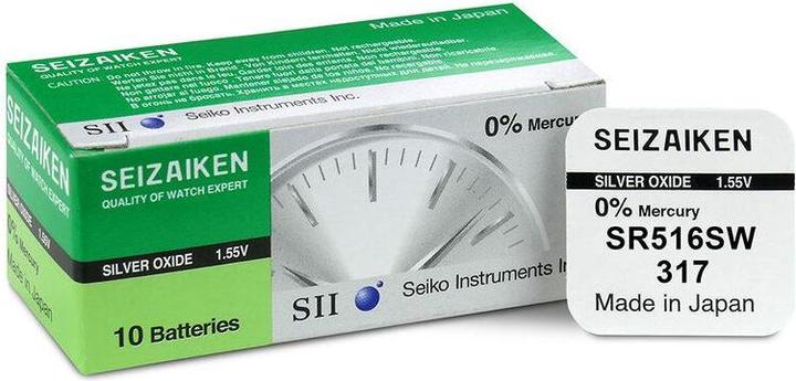 Seiko 317 / SR516SW - 10 Knopfzellen (10 Stk., 12.50 mAh)