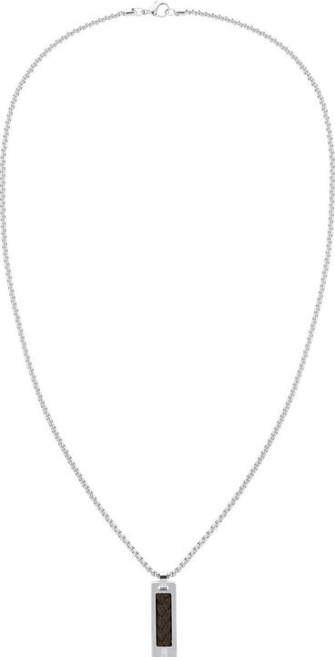 Image du produit Tommy Hilfiger Collier Metal Meets Braids (Acier inoxydable, Cuir, 60 cm)