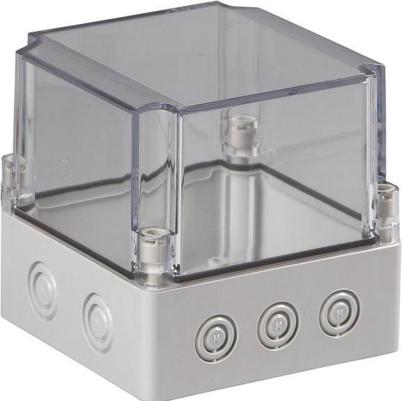 Actual product image Ensto Plastic enclosure Cubo S 125x125x125mm grey/transparent polycarbonate IP66 / IP67 (Housing)