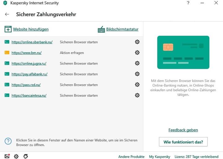 Produktbild Kaspersky Internet Security 2 Geräte SWISS EDITION (Code in a Box) (12 Monate)